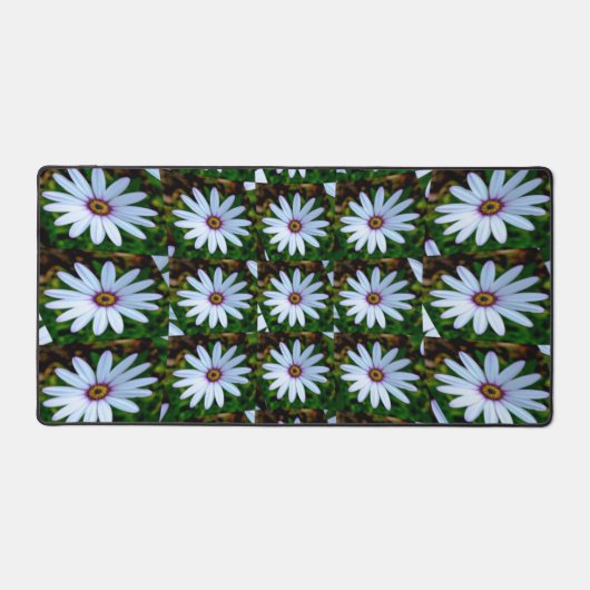 White Daisy Pattern Bureaumat (Voorkant)