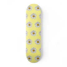 White Daisy Pattern Cute Yellow