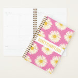 White Daisy Pattern Flowers Blooms Floral CUSTOM Planner<br><div class="desc">hallo! Ik hoop dat je dit originele kunstwerk ontwerp leuk vindt. Voeg uw eigen tekst toe, verander de kleuren of de doopvonten om het te personaliseren. Bekijk mijn winkel voor meer design. Als je iets wilt, laat het me dan weten.</div>