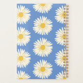 White Daisy Pattern Flowers Blooms Floral CUSTOM Planner (Achterkant)