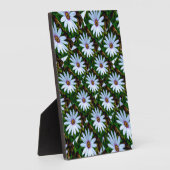 White Daisy Pattern Fotoplaat (Zijkant)