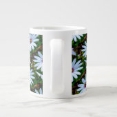 White Daisy Pattern Grote Koffiekop (Achterkant)