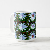 White Daisy Pattern Koffiemok (Voorkant links)
