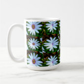 White Daisy Pattern Koffiemok (Links)