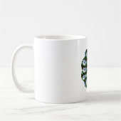 White Daisy Pattern Koffiemok (Links)
