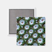 White Daisy Pattern Magneet (Voorkant / Achterkant)
