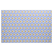 White Daisy Pattern on Light Blue Background Stof (Yard (91,4 cm))