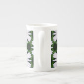 White Daisy Pattern Porselein Kop (Achterkant)