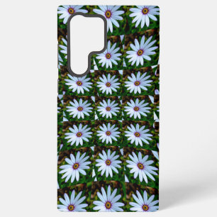 White Daisy Pattern Samsung Galaxy Hoesje