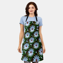 White Daisy Pattern Schort