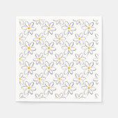 White Daisy Pattern Servet (Voorkant)