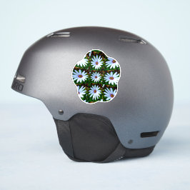 White Daisy Pattern Sticker