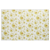 White Daisy Pattern Stof (Yard (91,4 cm))