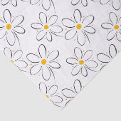 White Daisy Pattern Tissuepapier (Detail)