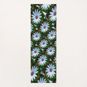 White Daisy Pattern Yogamat (Voorkant)