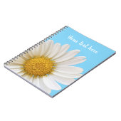 White Daisy Personalized Notitieboek (Linkerzijde)
