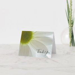 White Daisy Petals Dank je Bedankkaart