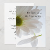 White Daisy Petals houdt van mij Engagement Party Kaart (Voorkant / Achterkant)