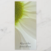 White Daisy Petals Wedding Programme Programmakaart (Voorkant)