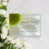 White Daisy Petals Wedding Save the Date