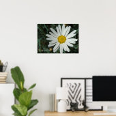 White Daisy Print - Selecteer je Lijst (Thuiskantoor)