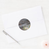 White Daisy Ronde Sticker (Envelop)