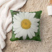 White Daisy Scatter Cushion Kussen (Deken)