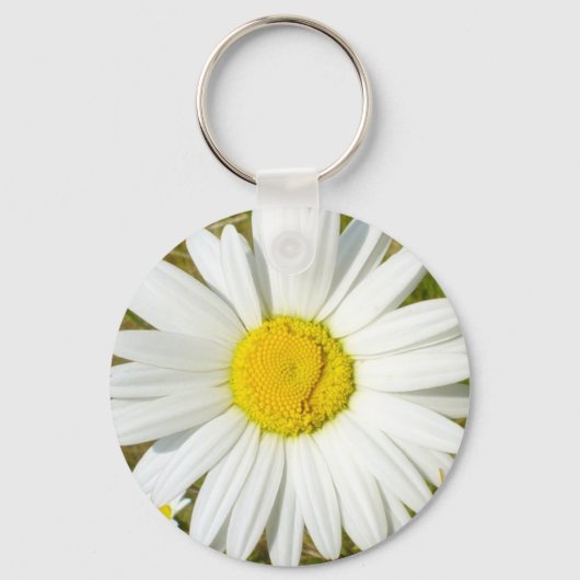 White Daisy Sleutelhanger (Voorkant)