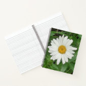 White Daisy Spiral Notitieboek (Binnen)
