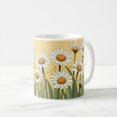 White Daisy Summer Koffiemok (Voorkant rechts)