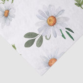 White daisy tissue paper, White daisies Tissuepapier (Detail)