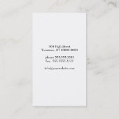 White Daisy Visitekaartje (Achterkant)