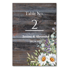 White Daisy Wedding Kaart