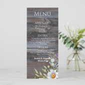 White Daisy Wedding Menu (Staand voorkant)