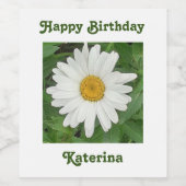 White Daisy Wijn Etiket (Enkel label)