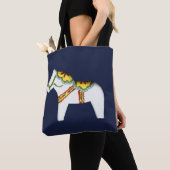 White Dala Horse bag Tote Bag (Dichtbij)