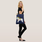White Dala Horse bag Tote Bag (Op model)