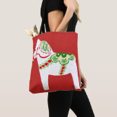 White Dala Horse Canvas tas (Dichtbij)