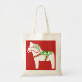 White Dala Horse Canvas tas (Voorkant)