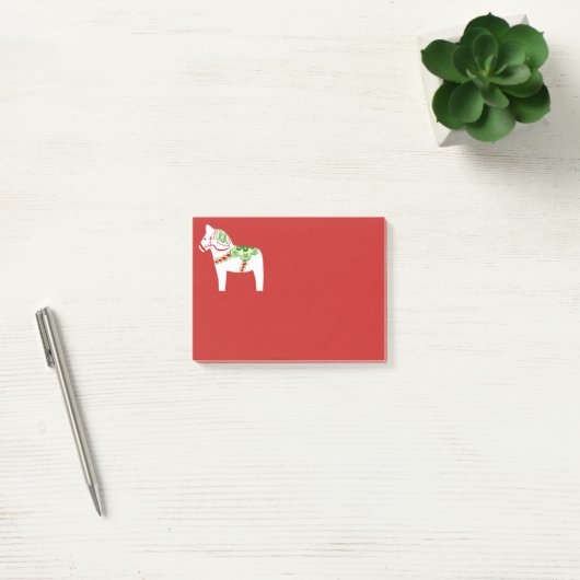 White Dala Horse Post Post-it® Notes (Kantoor)