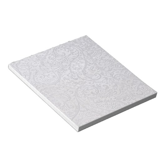 White Damask Notitieblok (Schuin)