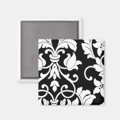 White Damask op Black Magneet (Voorkant / Achterkant)