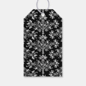 White  Damask Pattern Aangepast Hartelijk dank Lab Cadeaulabel (Achterkant)