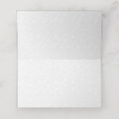 White Damask Pattern en Green Swirls Plaatskaartje (Binnenkant ongevouwen)