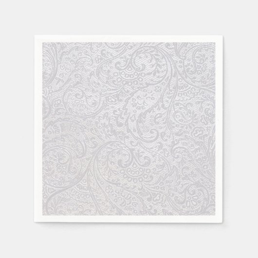 White Damask Servet (Voorkant)