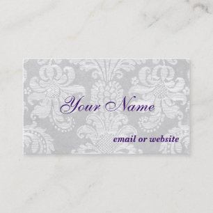 White Damask-visitekaartje Visitekaartje