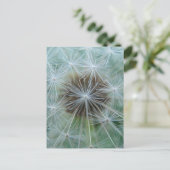 White Dandelion Briefkaart (Staand voorkant)
