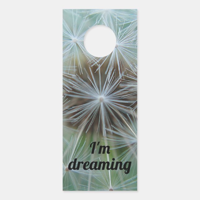 White Dandelion Deurhanger (Voorkant)