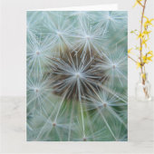 White Dandelion Kaart (Gele Bloem)