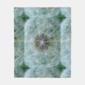 White Dandelion Pattern Fleece Deken (Voorkant)